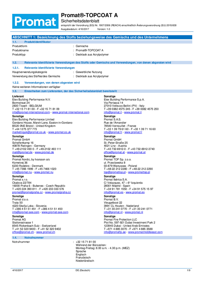 Downloads - Promat