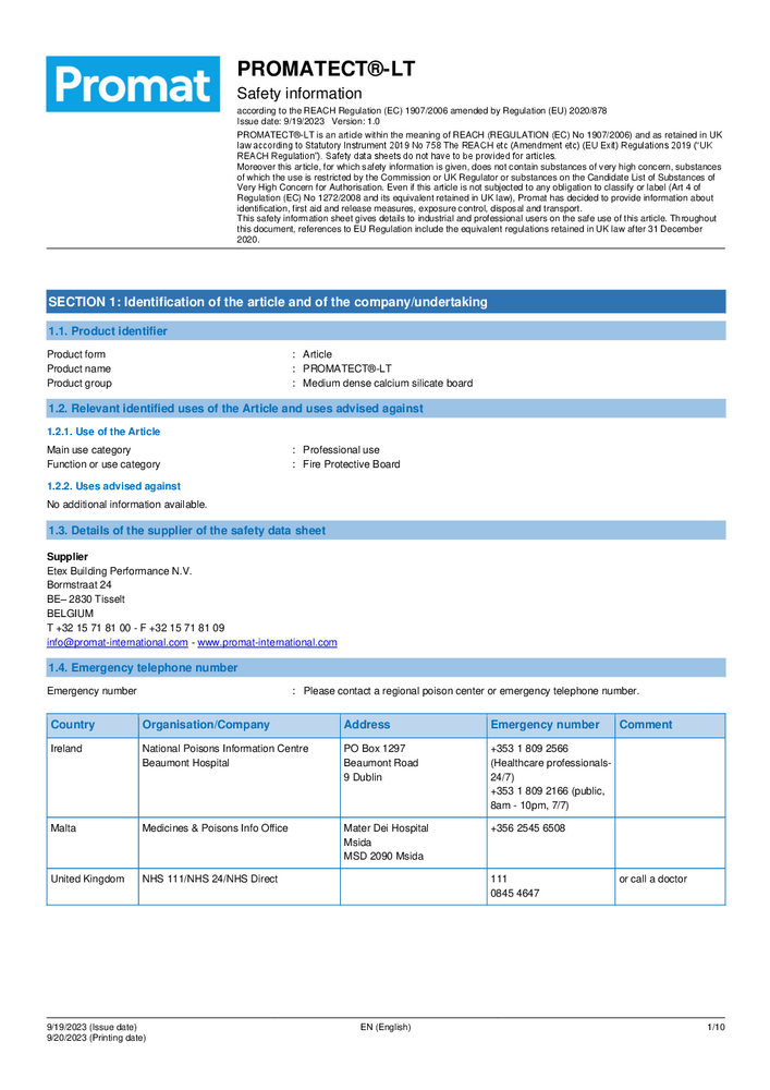 Documentation - Promat