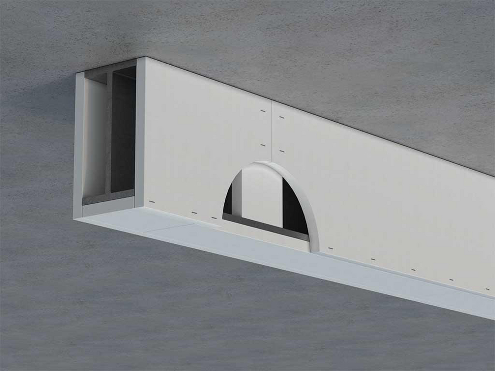 FRL 90/-/- Steel beam protection cladded with PROMATECT®-XS - Promat