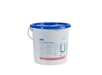 Kofa Promat-Kleber K84 protivpožarnog lepka od 15 kg za ploče i kanale sa plavim poklopcem i nalepnicom sa uputstvom