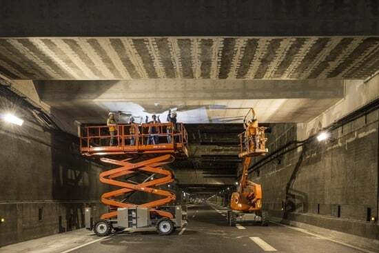 Tunnel de l'A14, Nanterre, France
