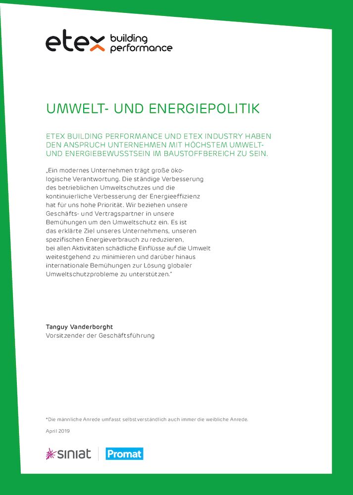 Umwelt- und Energiepolitik