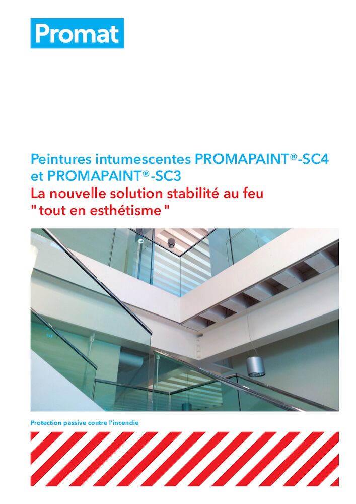Catalogue – Peintures intumescentes PROMAPAINT®-SC4 et PROMAPAINT®-SC3