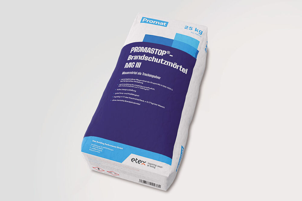 PROMASTOP®-Brandschutzmörtel MG III