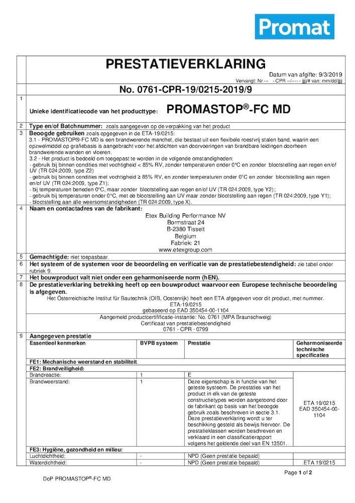 PROMASTOP®-FC MD