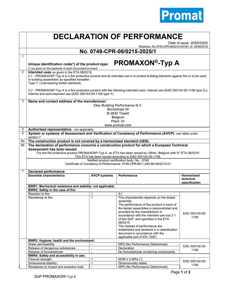 PROMAXON, Typ A_2019