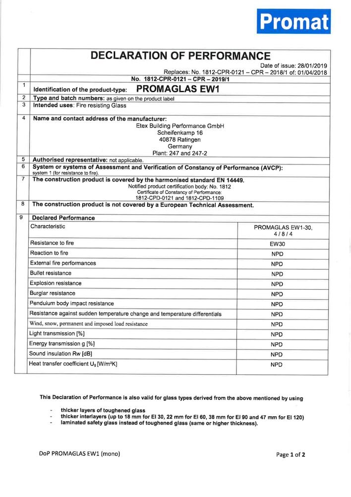 PROMAGLAS®-EW1 (mono)