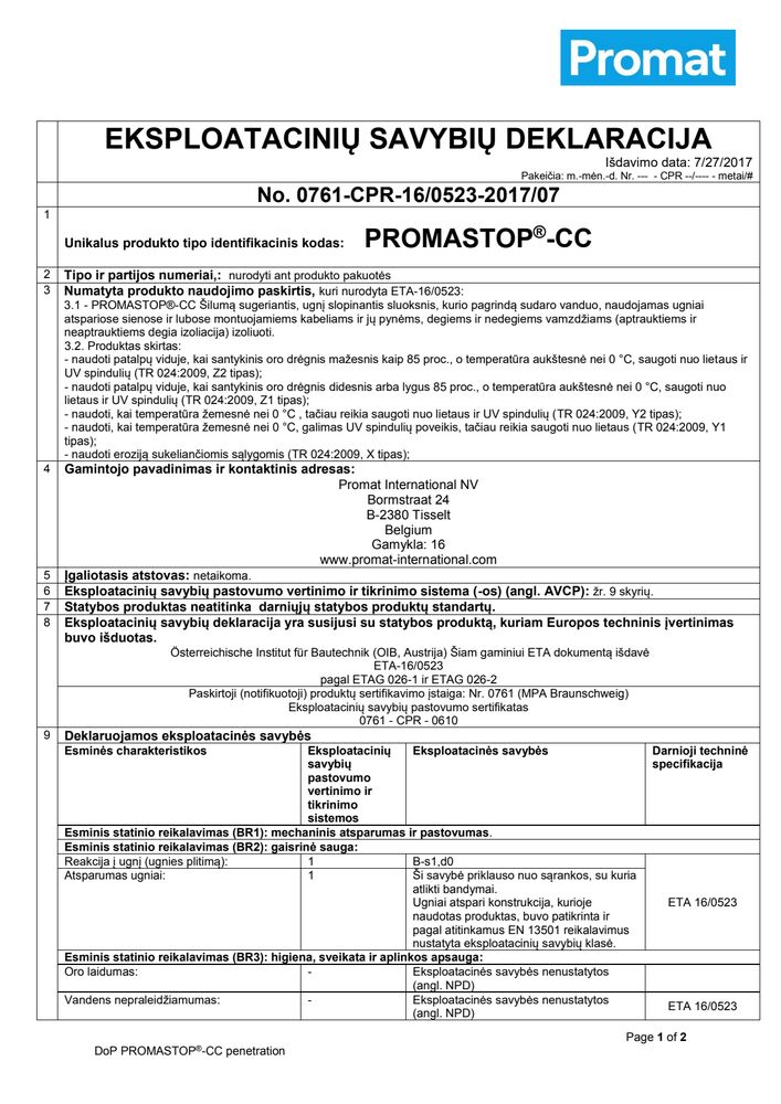 PROMASTOP®-CC