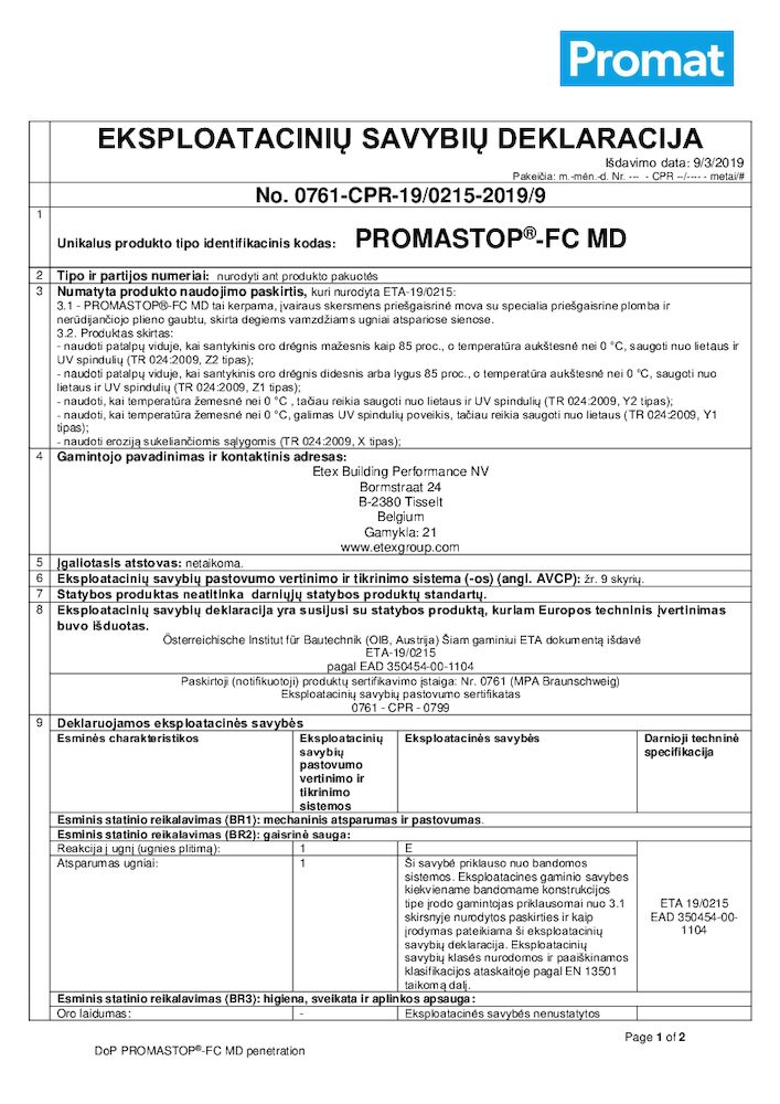 PROMASTOP®-FC MD