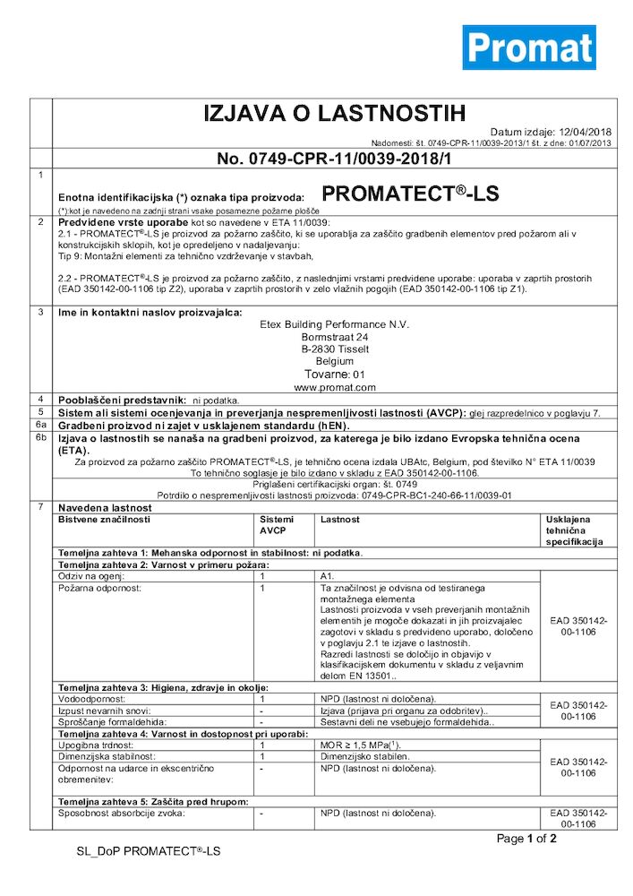 PROMATECT®-LS