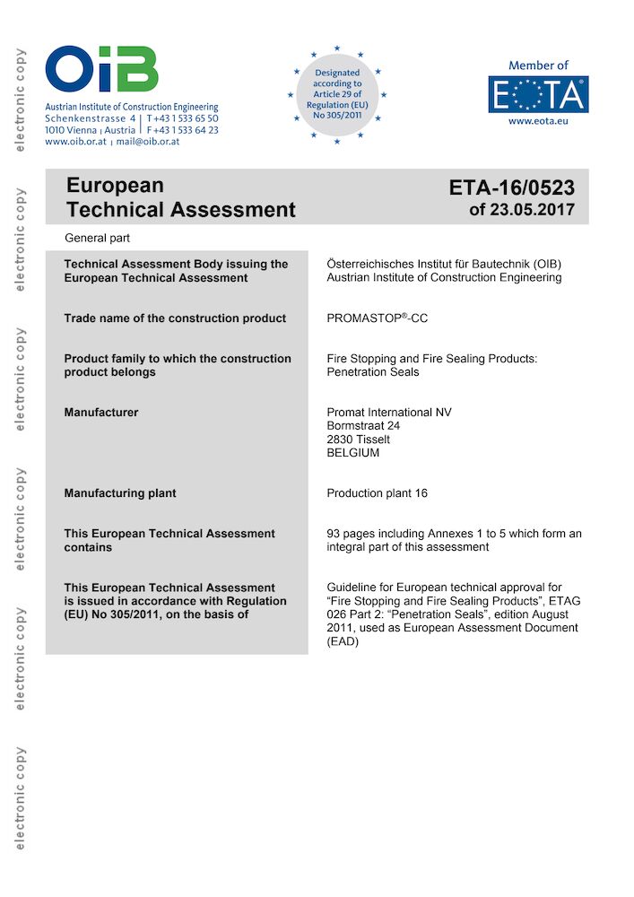 ETA 16-0523 PROMASTOP-CC