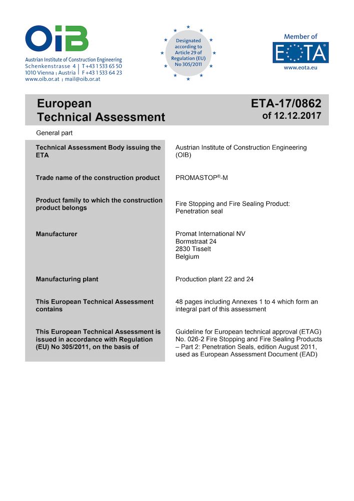 ETA-17-0862 PROMASTOP-M