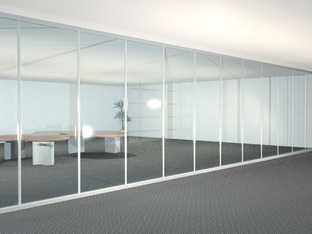 Cloison vitrée Promat®-SYSTEMGLAS F1-30 - Châssis PROMATECT®-H - EI 30