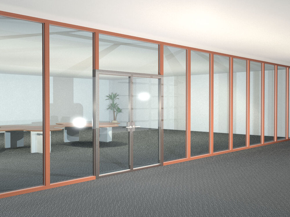 Blocs-portes HOBA® 5 et HOBA® 6 dans cloison PROMAGLAS® 60 - EI 30