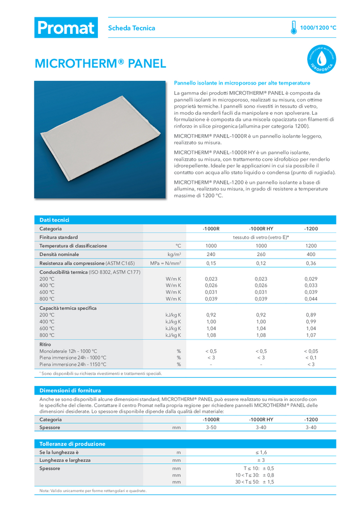 Documentazione per i tuoi Progetti | Promat - Promat