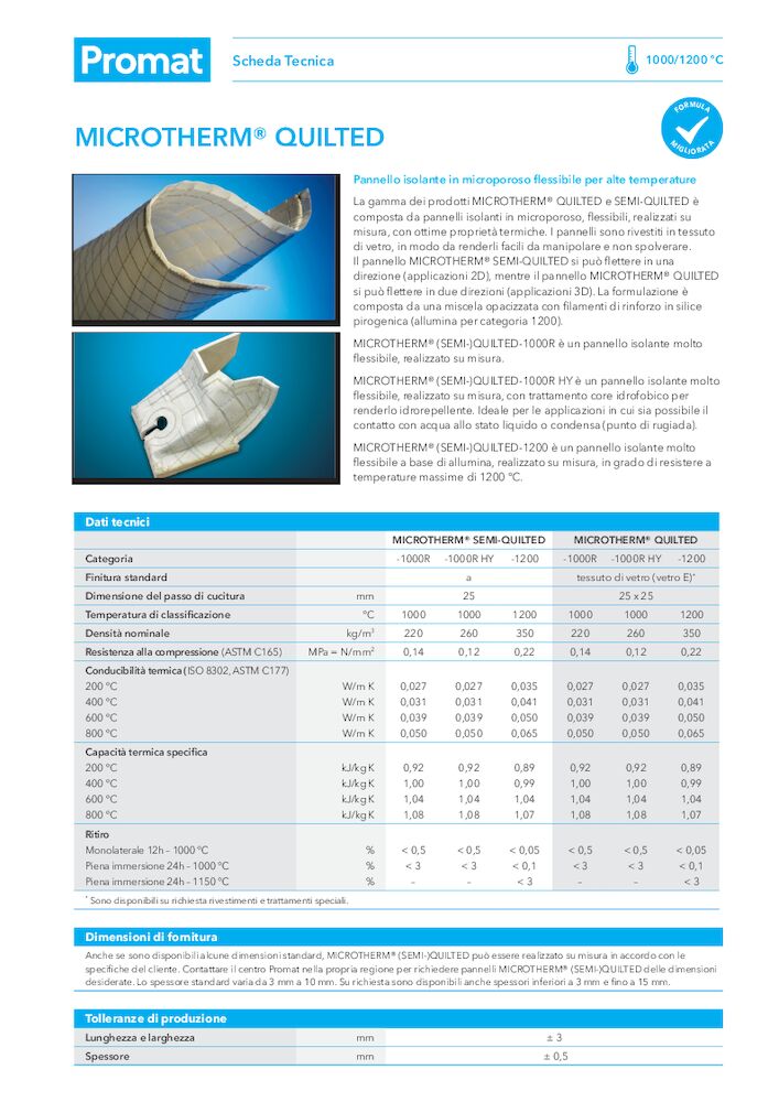 MICROTHERM®-QUILTED TDS IT