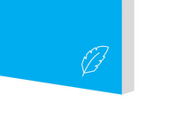 PLURATECT® MARINE LIGHT with a white core and blue finished fire-rated decorative panel