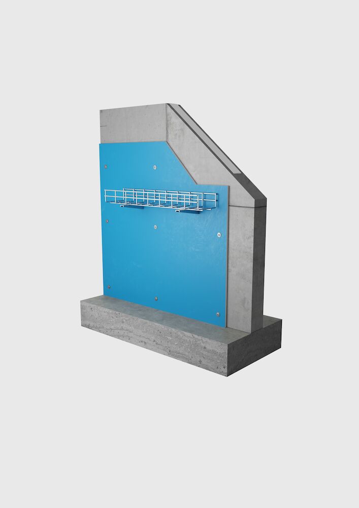 Riqualifica di parete prefabbricata fino a EI 240 tramite placcaggio di PROMATECT®-100X 
