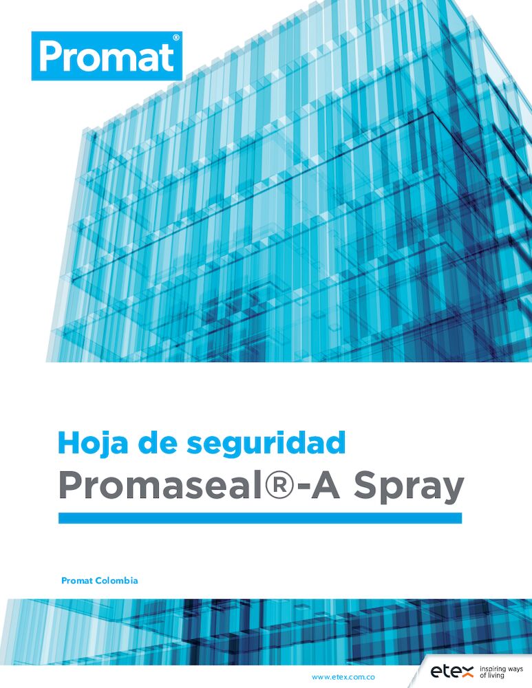 Ficha de Seguridad Promaseal-A spray