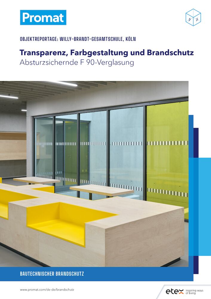 Willy-Brandt-Gesamtschule, Köln | Transparenz, Farbgestaltung und Brandschutz