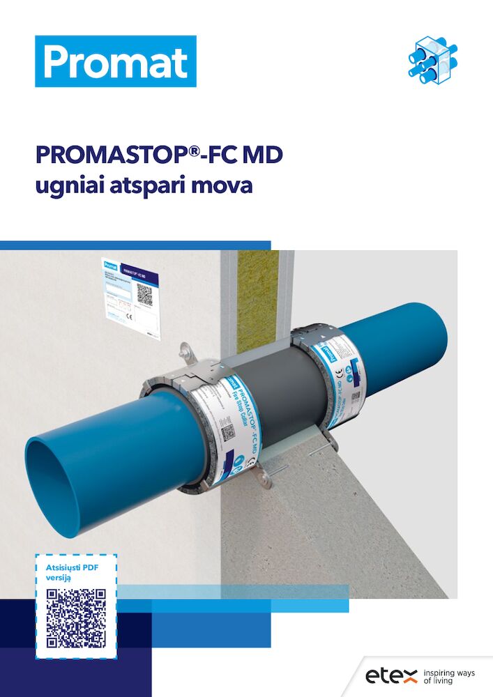 PROMASTOP®-FC MD ugniai atspari mova