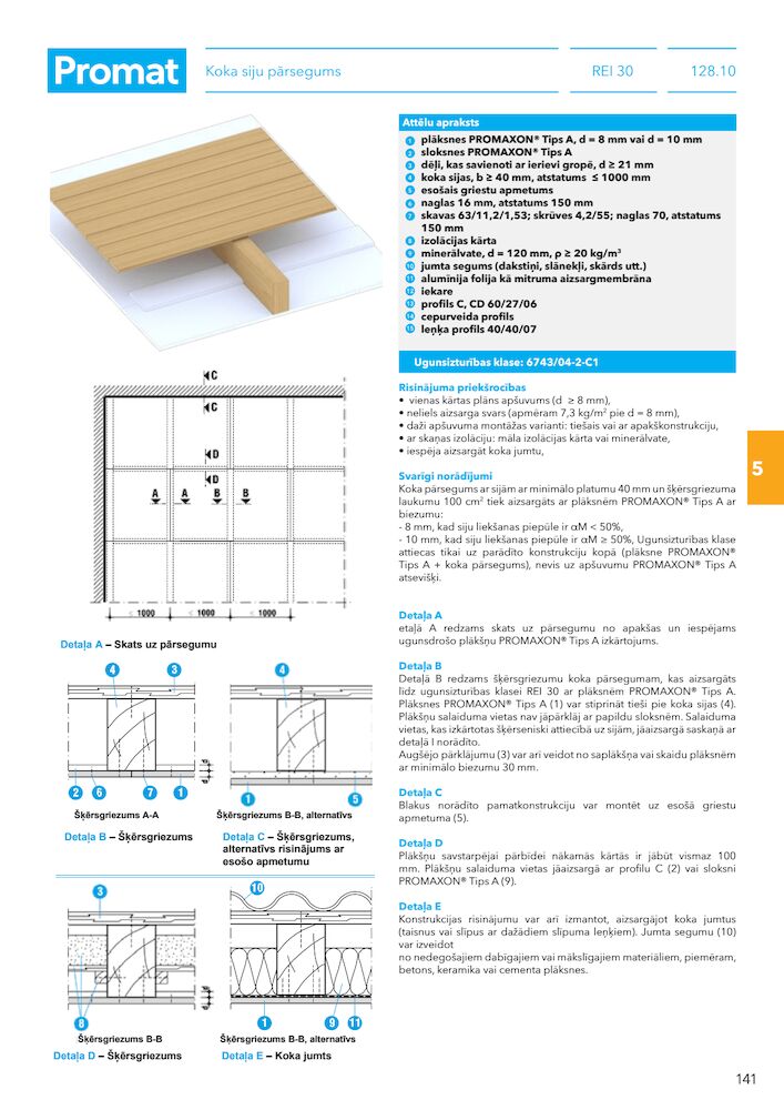 Koka siju pārsegums
Promat Wood Protection