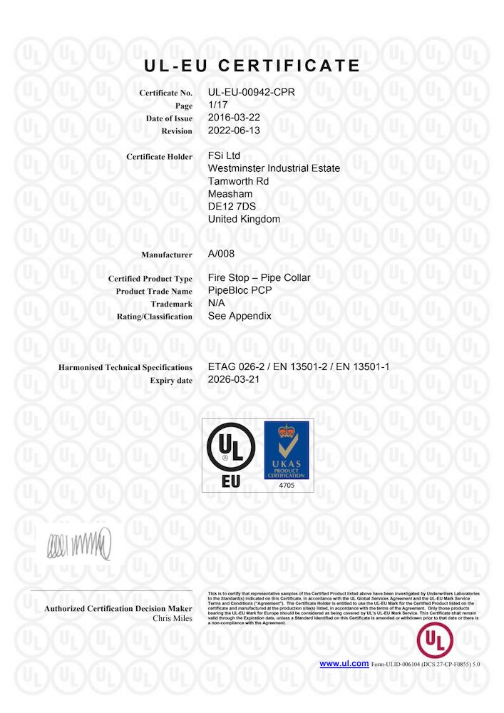 UL-EU-00942-CPR - Pipebloc PCP