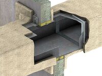 120 minutes sprayed coating steel duct CAFCO 300
