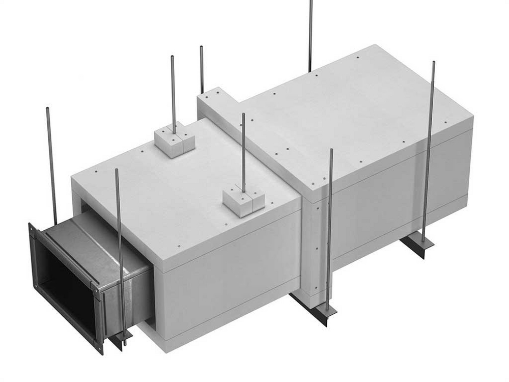 FRL 120/120/120 Steel duct protection cladded with PROMASIL® 1100 Super ...