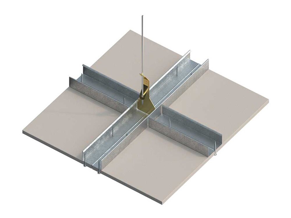 240 minutes fire rated PROMATECT®-H Suspended ceiling integrity only - resisting fire from below