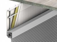 240 minutes smoke and fire barrier above roller shutter door PROMATECT-H
