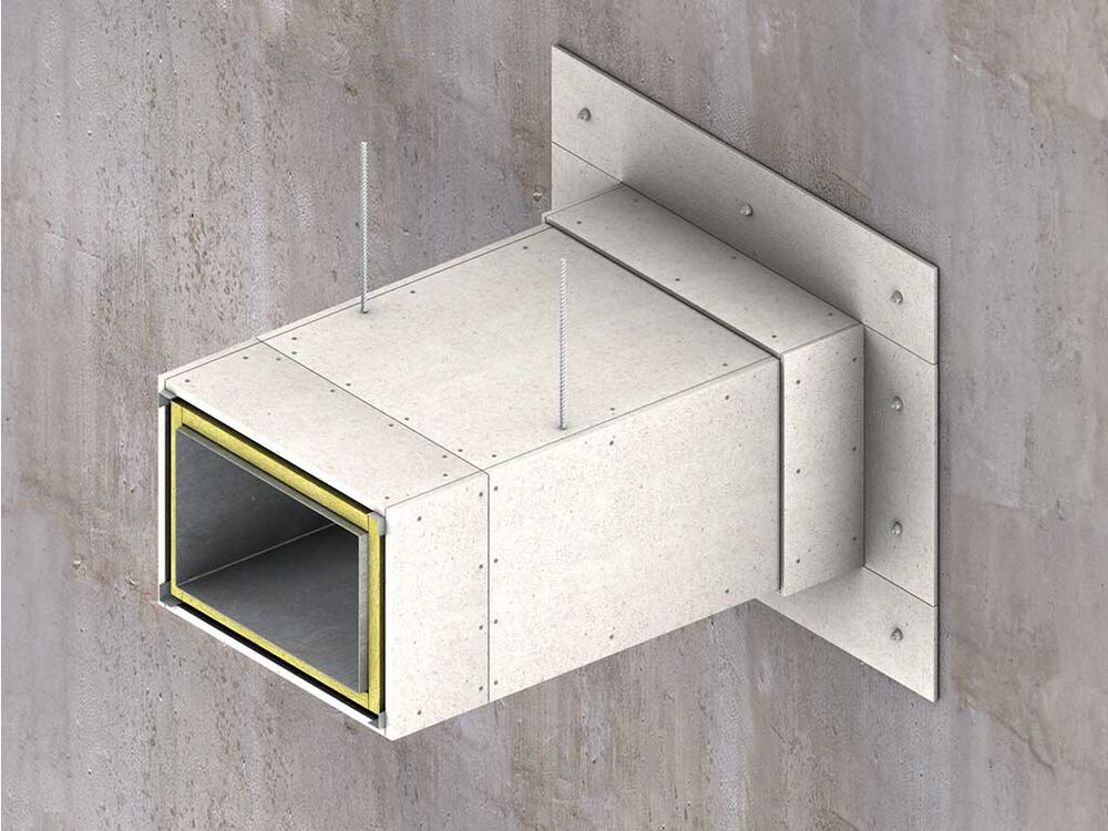 120 minutes fire rated Cladded Duct System - SUPALUX®