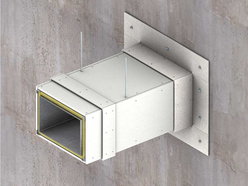 120 minutes fire rated Cladded Duct System - PROMATECT®-L500