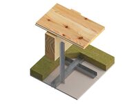 60 minutes fire rated timber floor protection with suspended ceiling PROMATECT-H