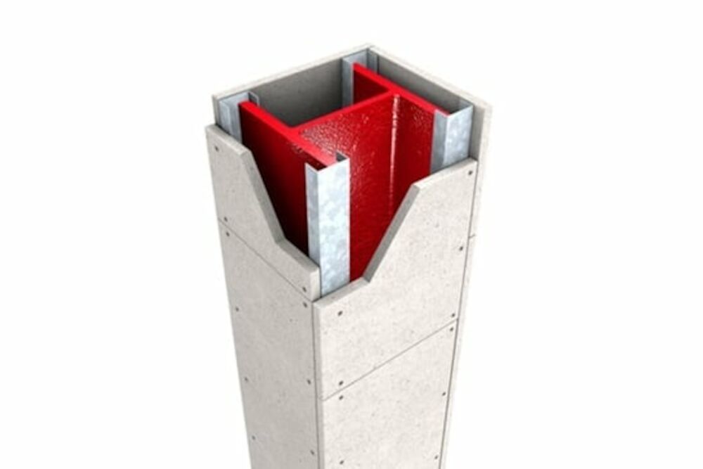 Fire Protection of Structural Steel Column Using Board