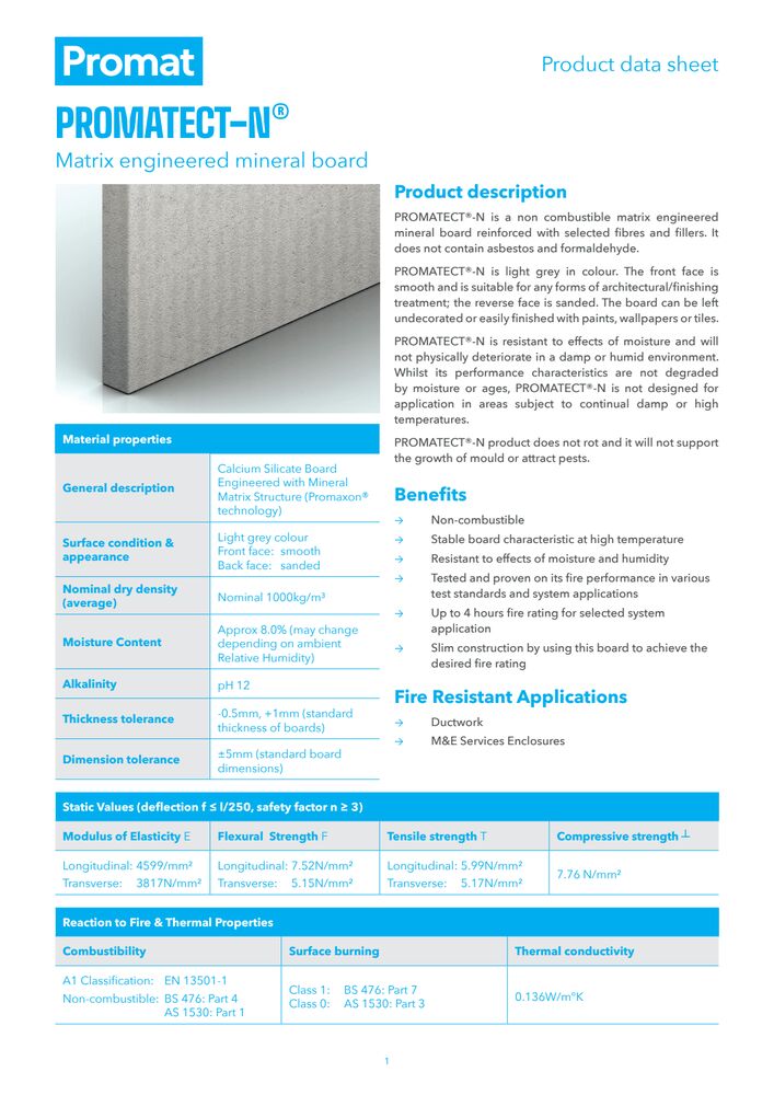 PROMATECT®-N Product Datasheet rev.1