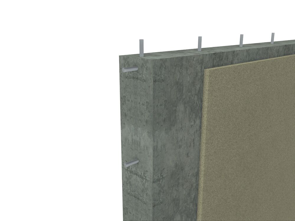 Betonnen wand met PROMASPRAY<sup>®</sup>-P300 - R60