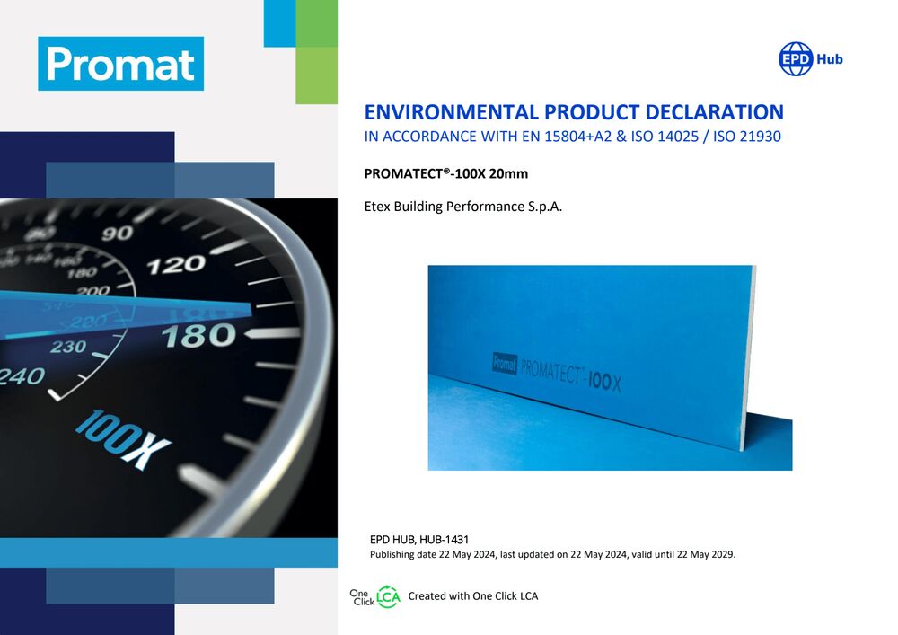 EPD PROMATECT_100X_20mm_Italy to EN15804 A2 Expiry 22-05-2029