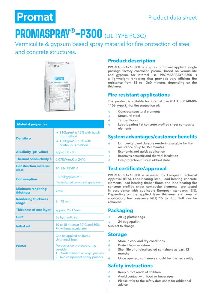 PROMASPRAY®-P300 Product Datasheet