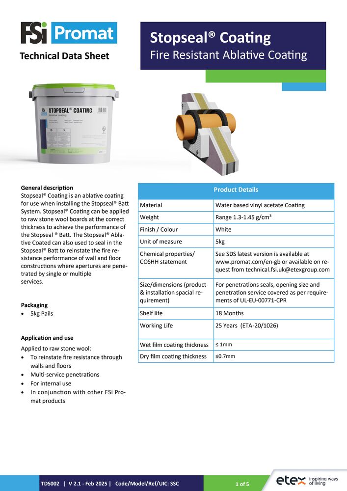 Stopseal Coating TDS V2.1a 