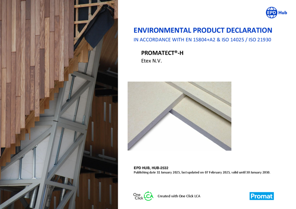 EPD PROMATECT-H to EN 15804+A2 Expiry 30-01-2030