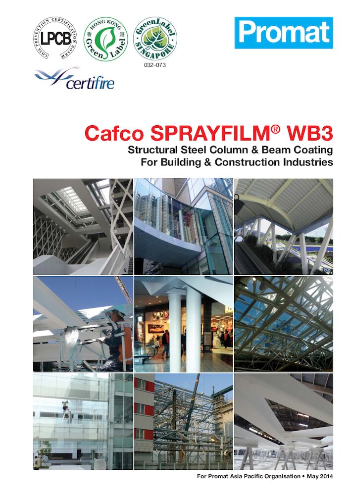 Cafco SPRAYFILM® WB3 Structural Steel Column & Beam Coating for Building & Industries