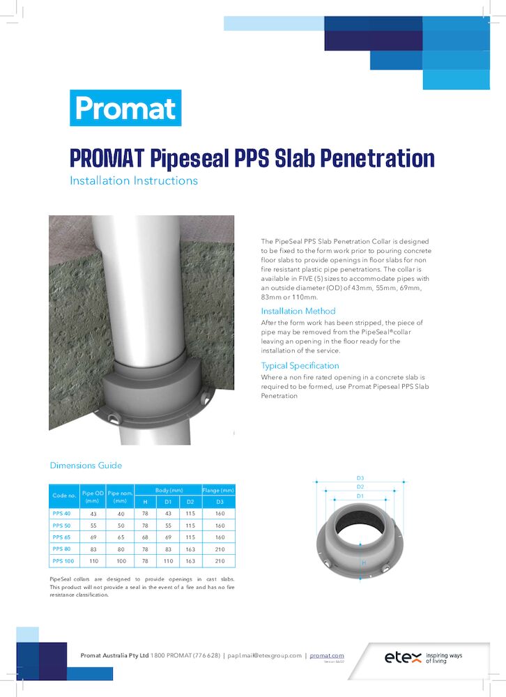 PipeSeal PPS Installation-Instructions