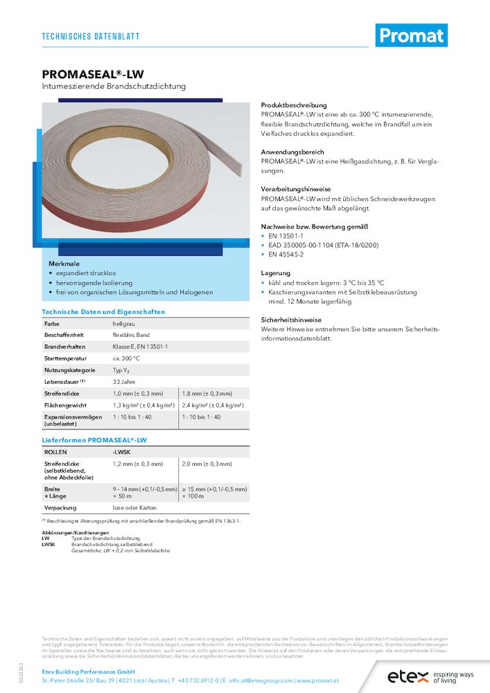 PROMASEAL®-LW