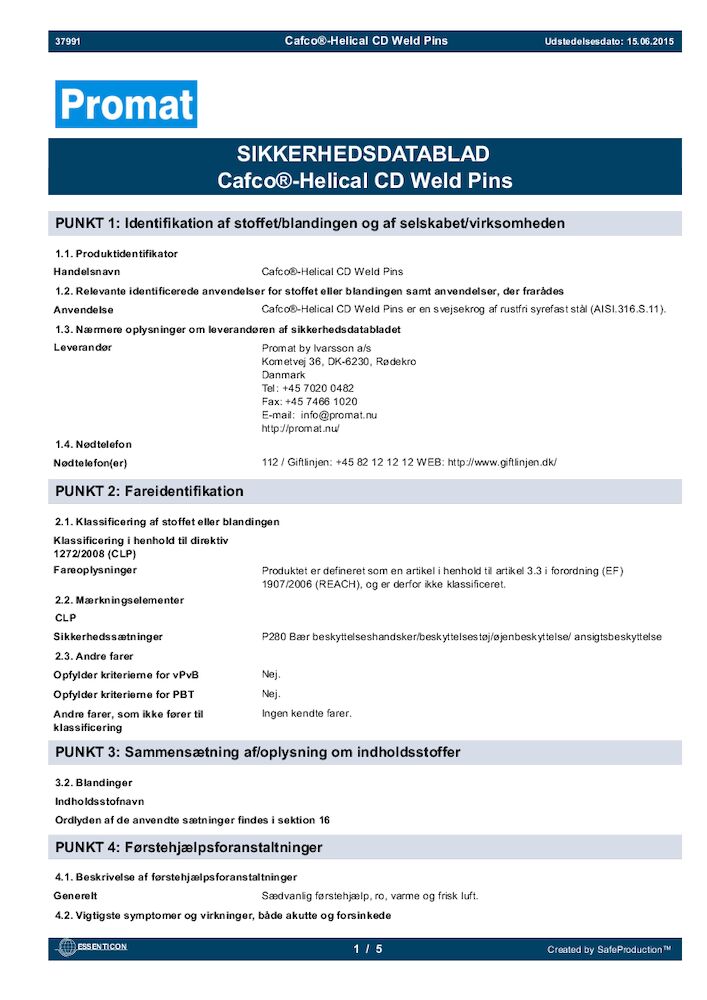 Promat® Helical CD Weld pins