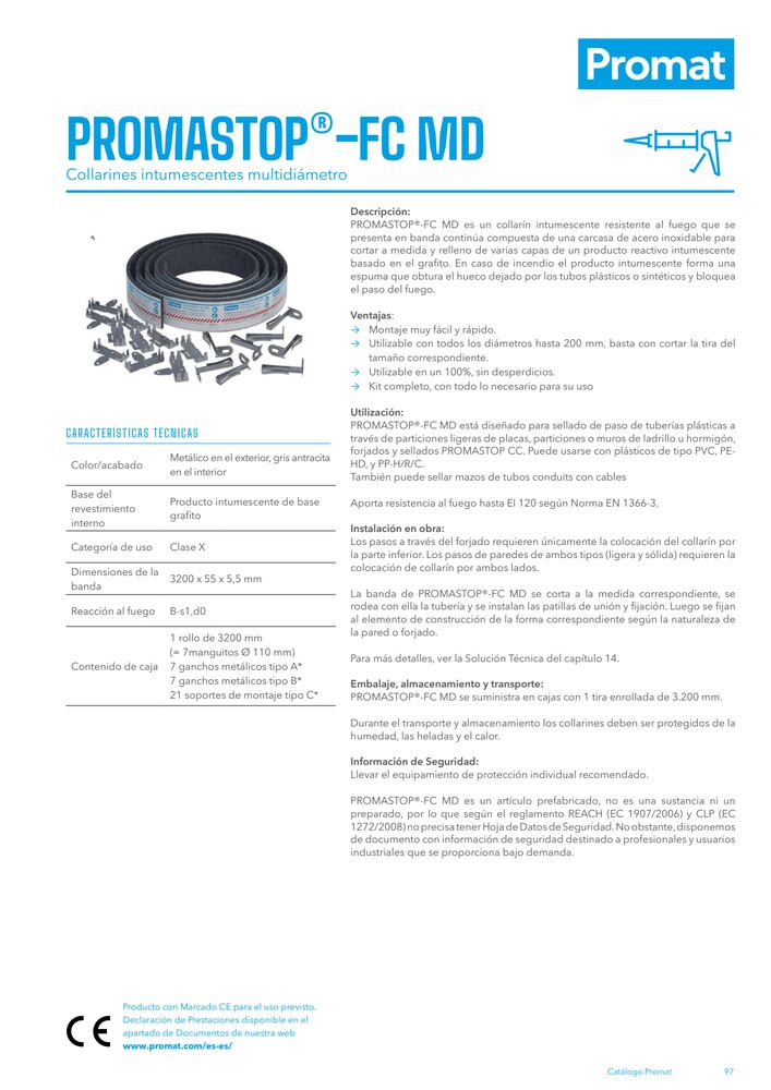 PROMASTOP®-FC MD Product Datasheet